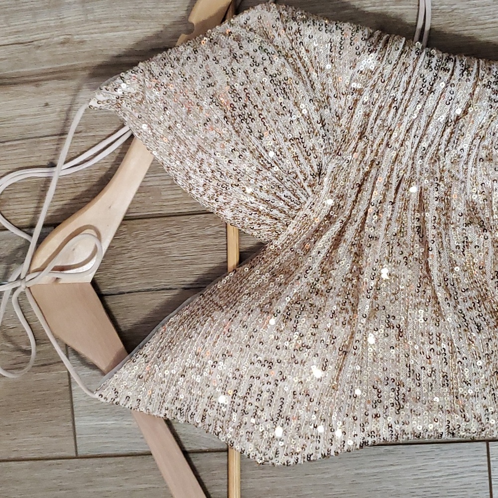 Gold dress